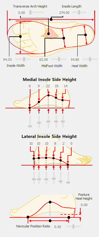 5. Edit Insole Profile