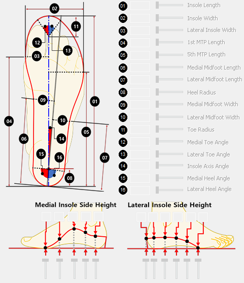 4. Edit Insole Profile Data