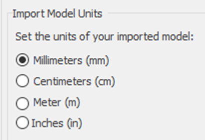 5. Scan Model Units