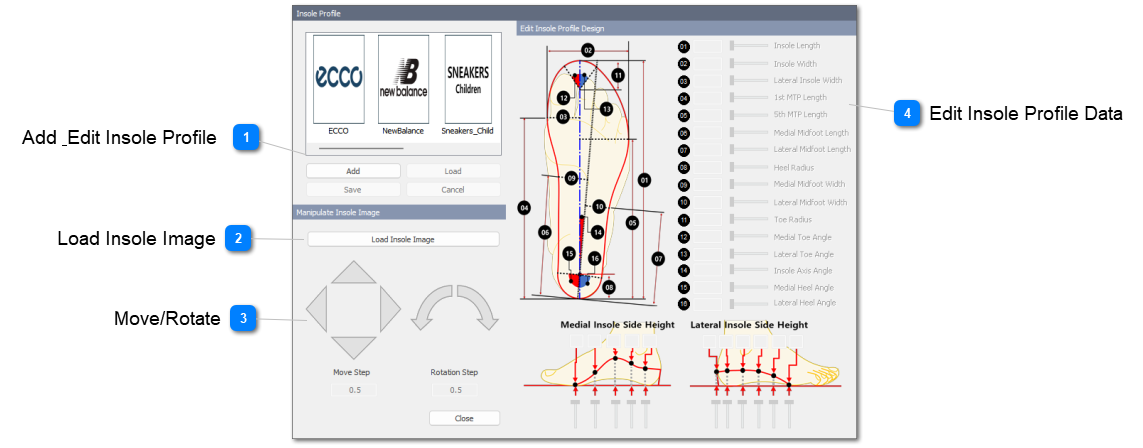 Template - Create Insole Profile