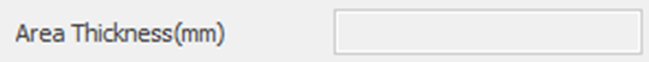 3. Set Area Thickness Value