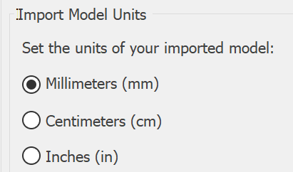 5. Scan Model Units